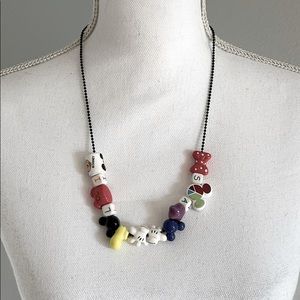 Micky Mouse charm necklace or layered bracelet